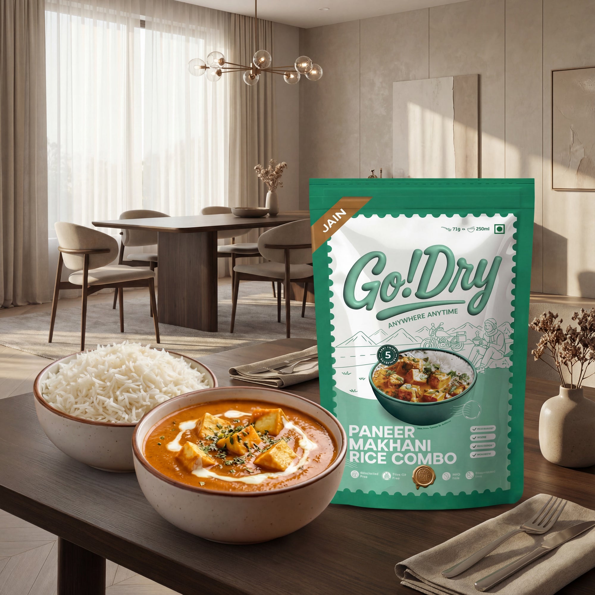 Jain Makhani Rice Combo