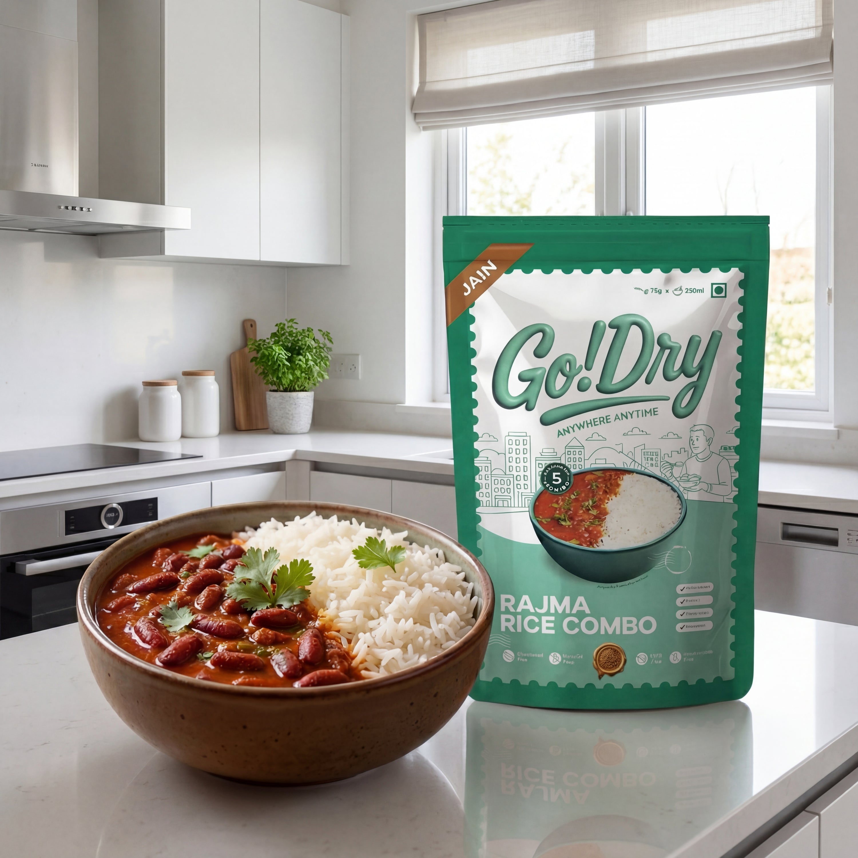 Jain Rajma Rice Combo