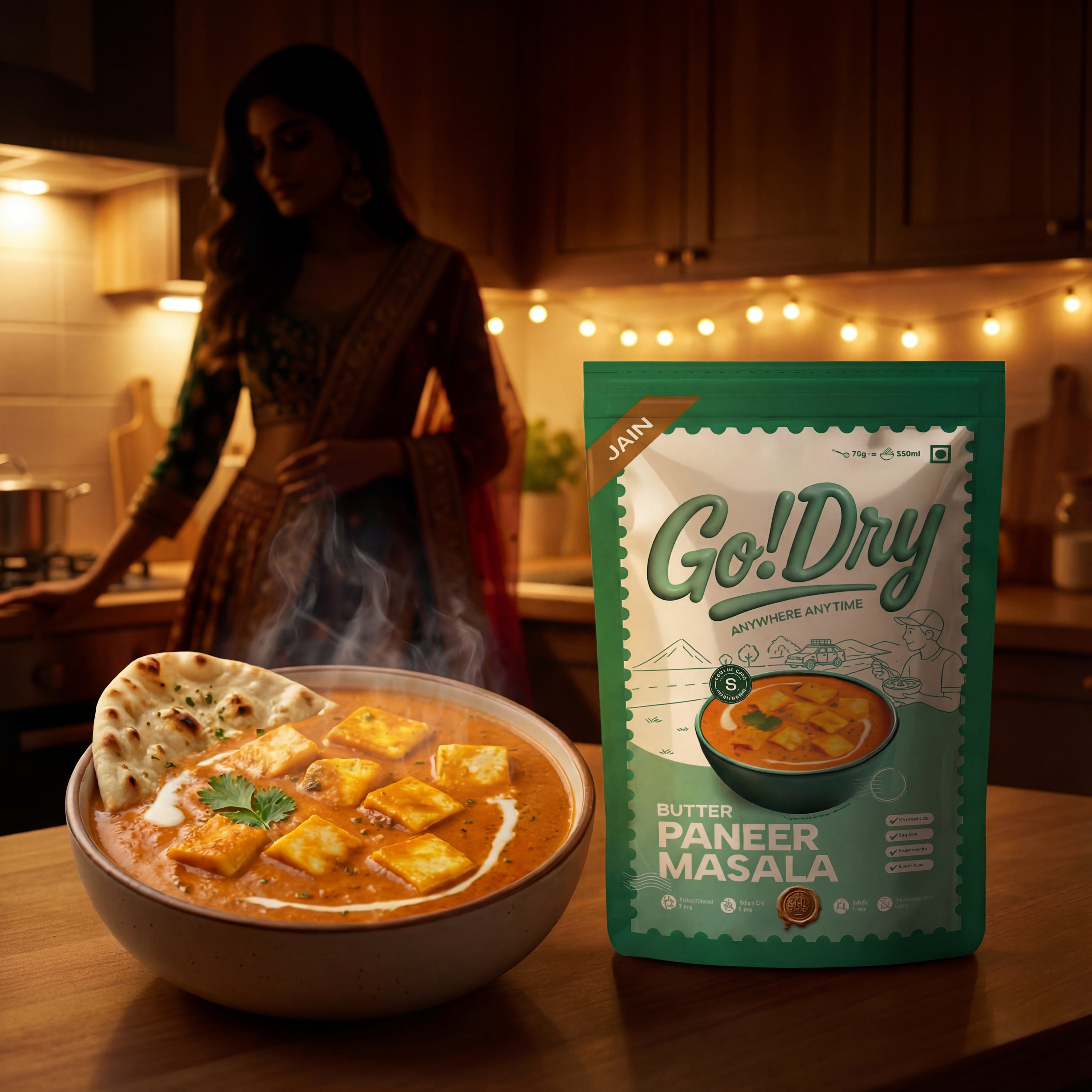 Jain Butter Paneer Masala