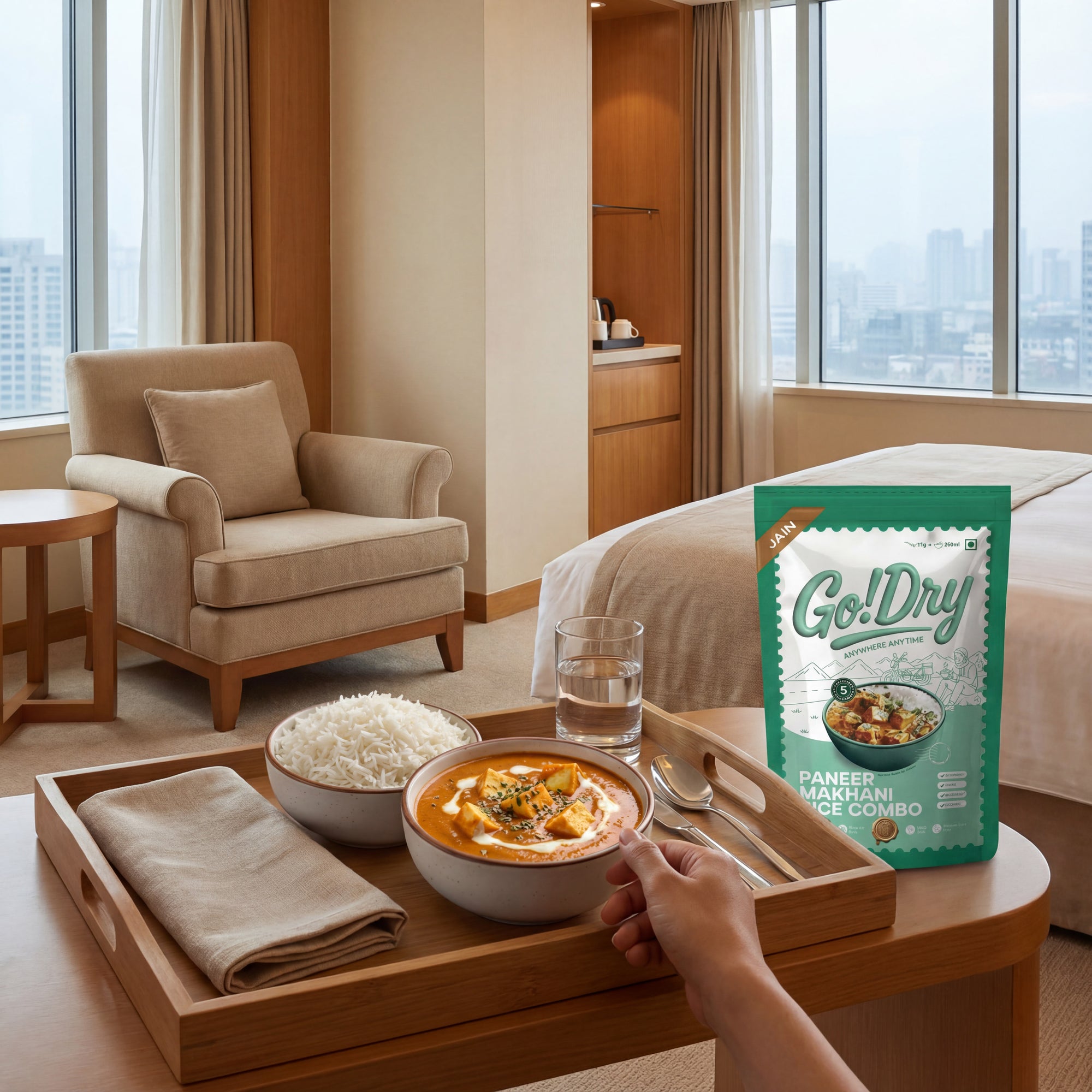 Jain Makhani Rice Combo