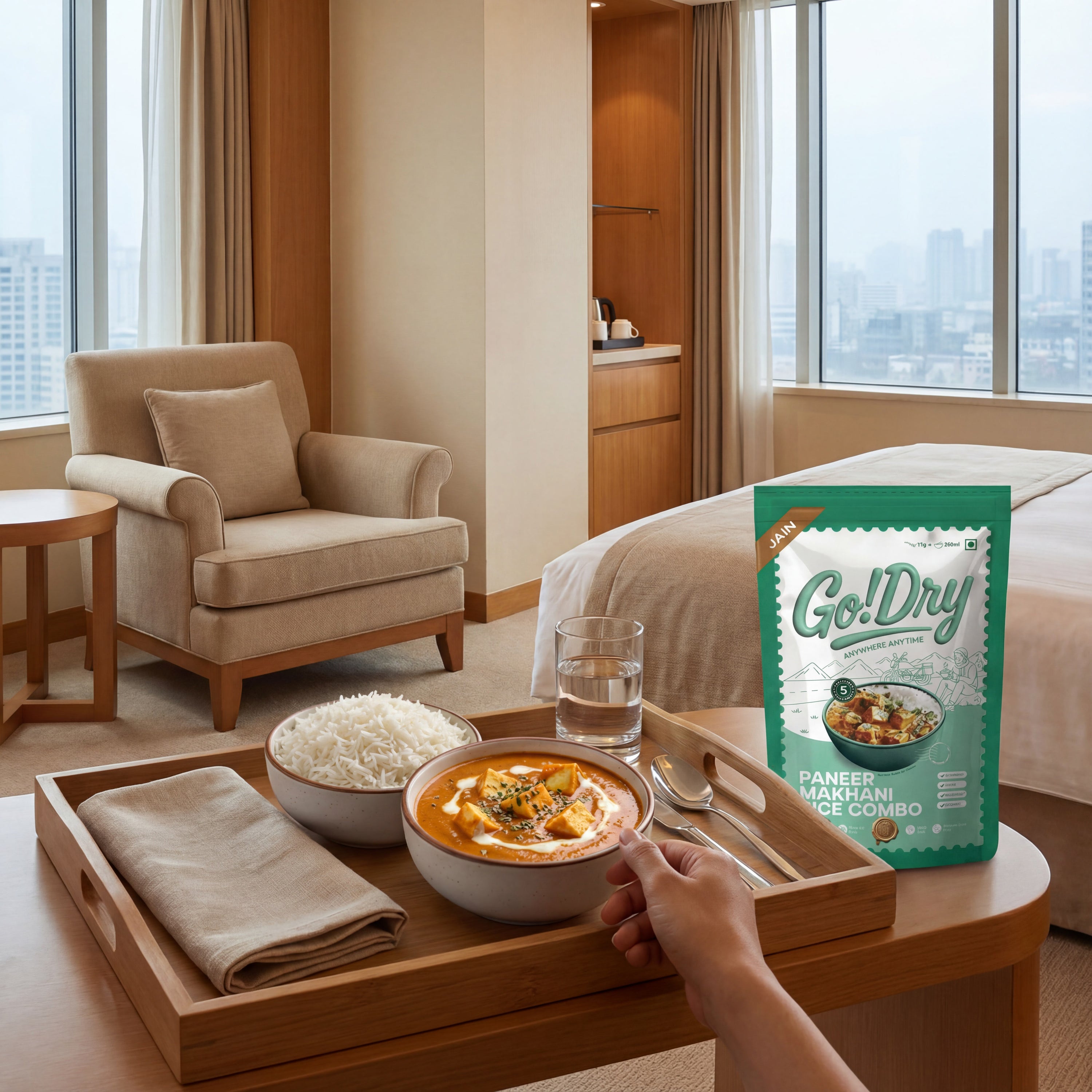 Jain Makhani Rice Combo