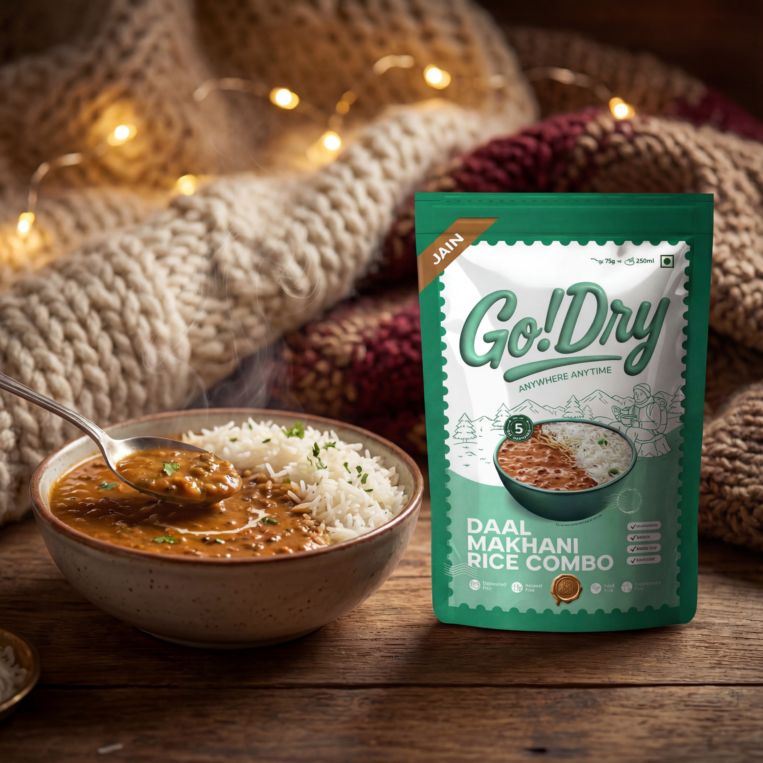 Jain Daal Makhani Rice Combo