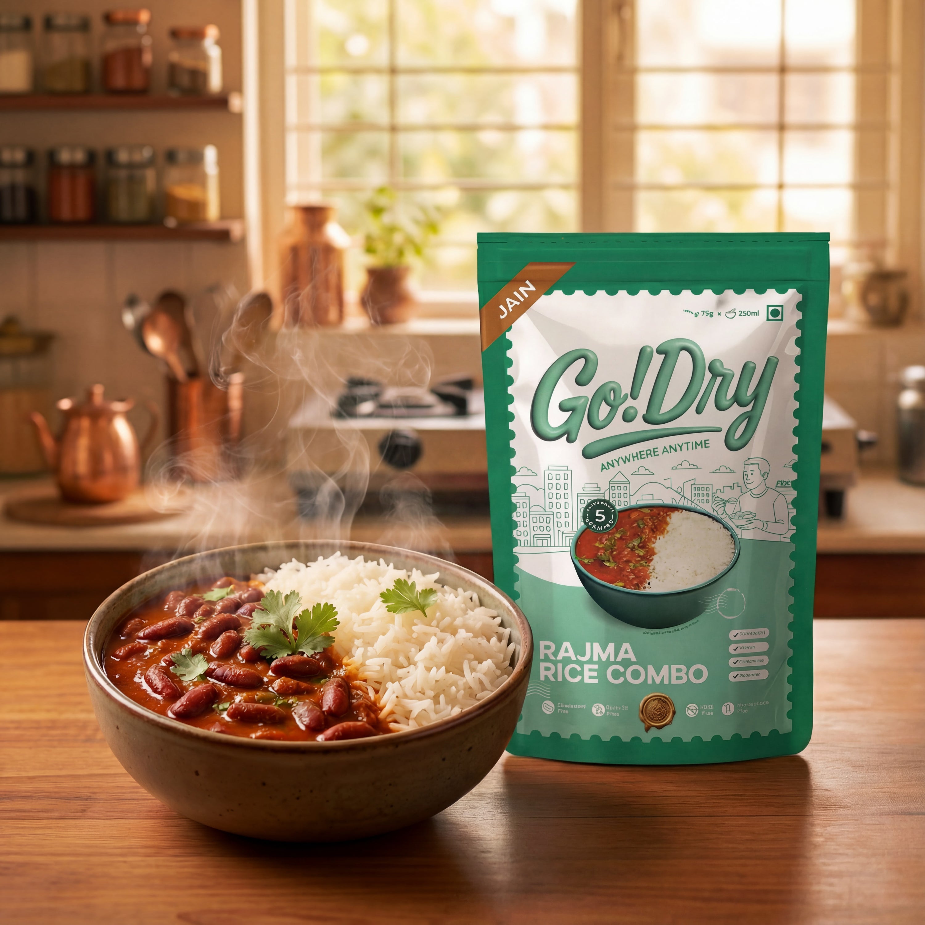 Jain Rajma Rice Combo