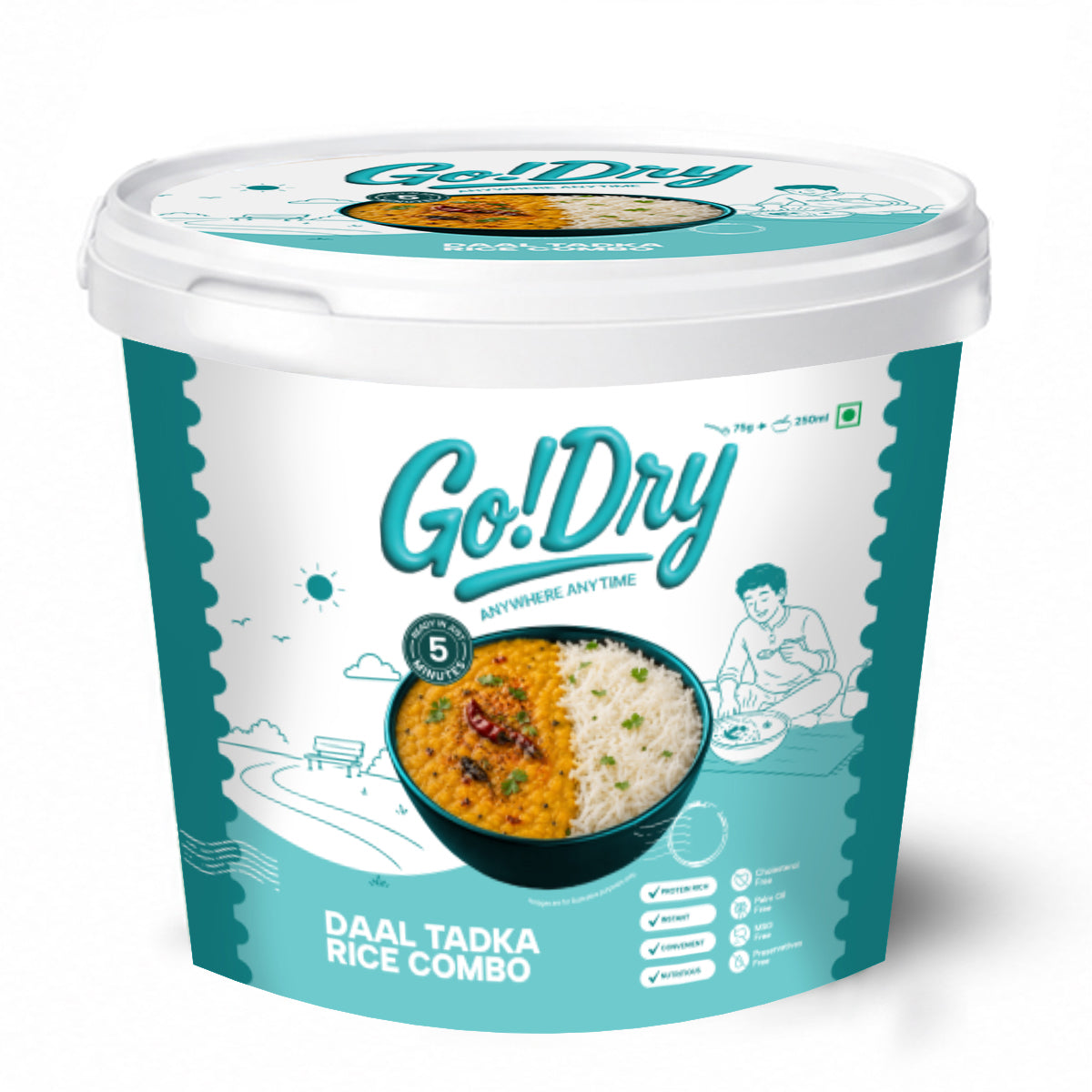 DaalTadka + Rice Combo
