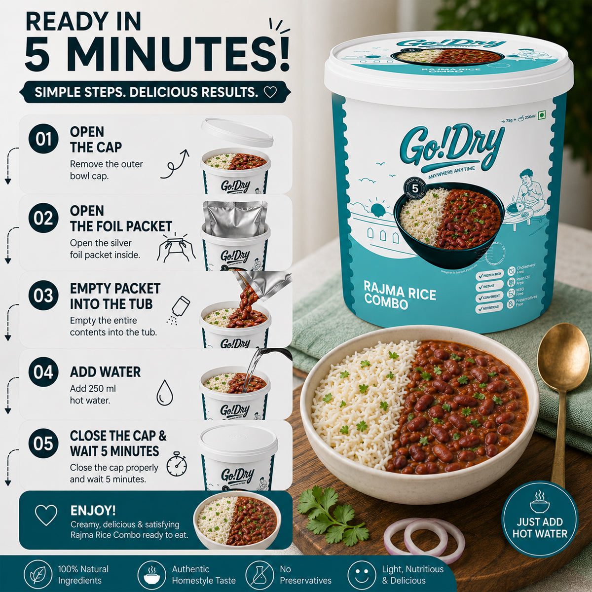 Rajma Rice Combo
