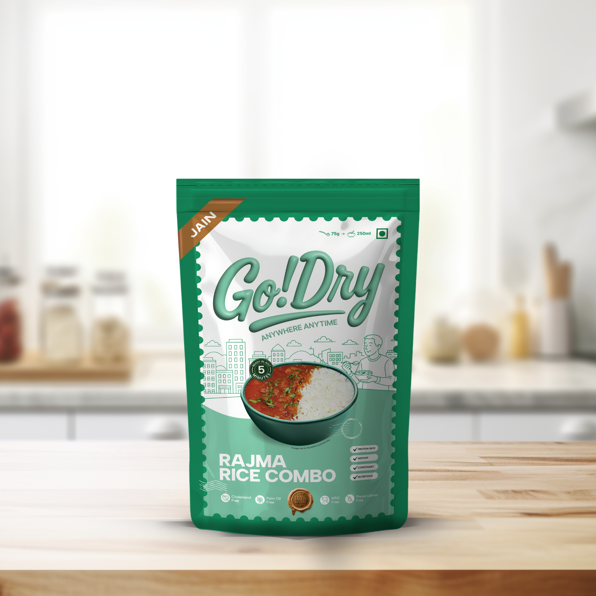 Jain Rajma Rice Combo